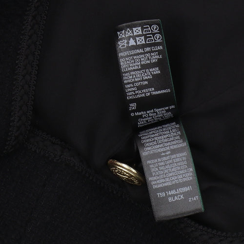 Marks and Spencer Women's Black Basic Jacket Size 14