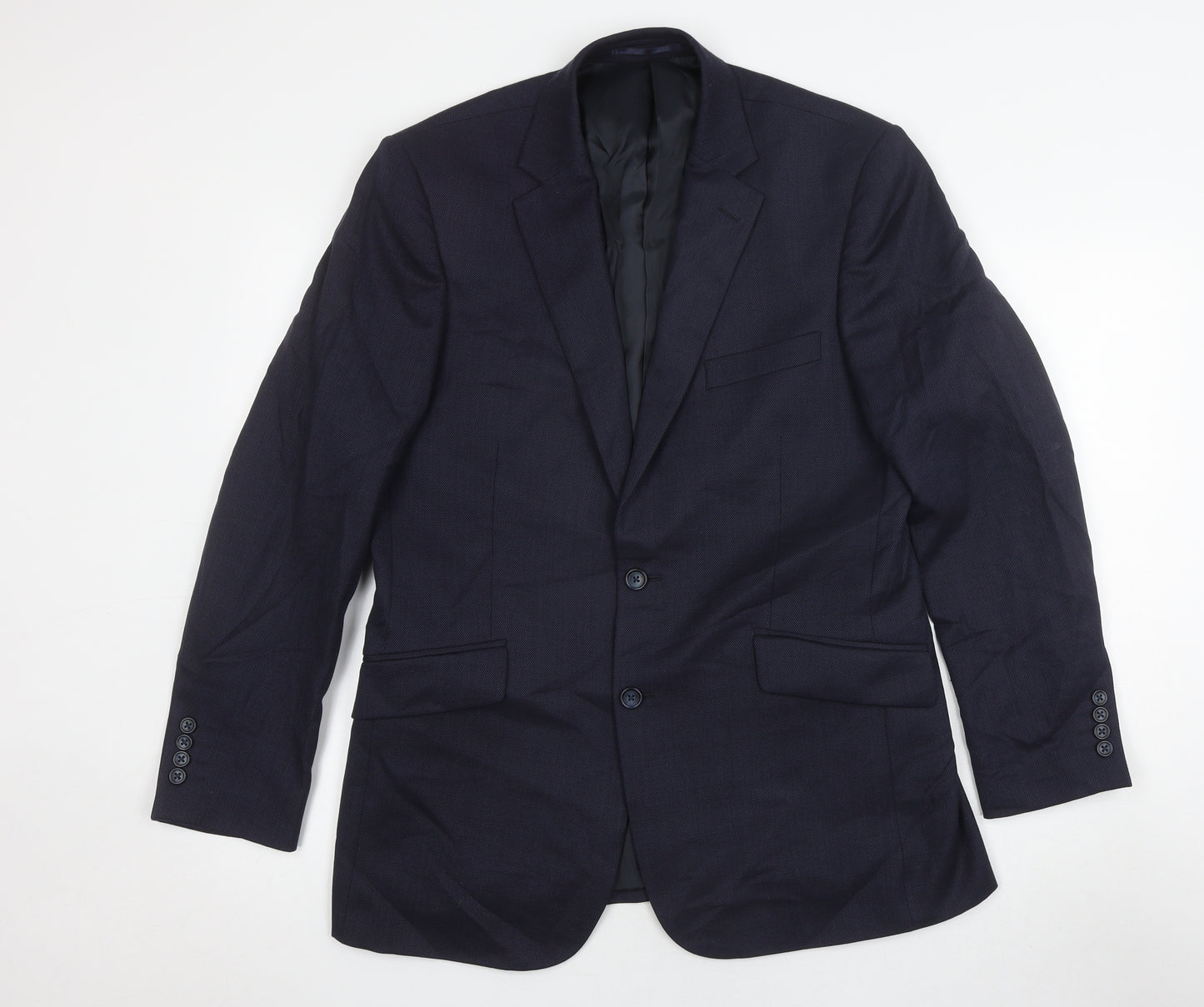 Brook Taverner Men's Black Wool Blazer 38R
