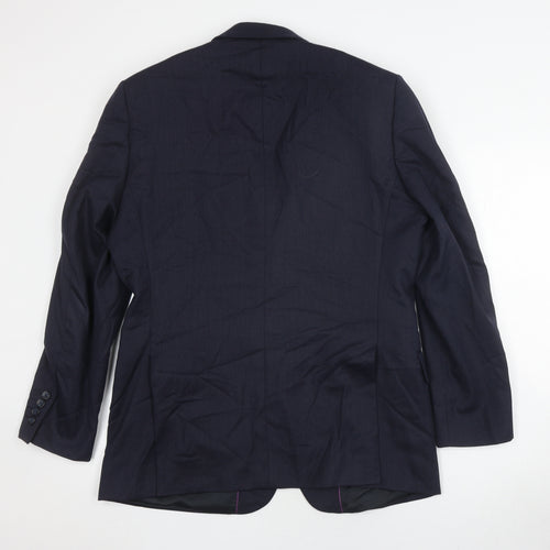 Brook Taverner Men's Black Wool Blazer 38R
