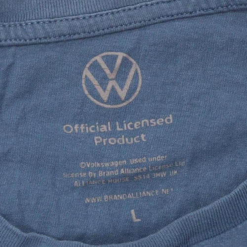 Volkswagen Men's Blue Christmas T-Shirt, Size L