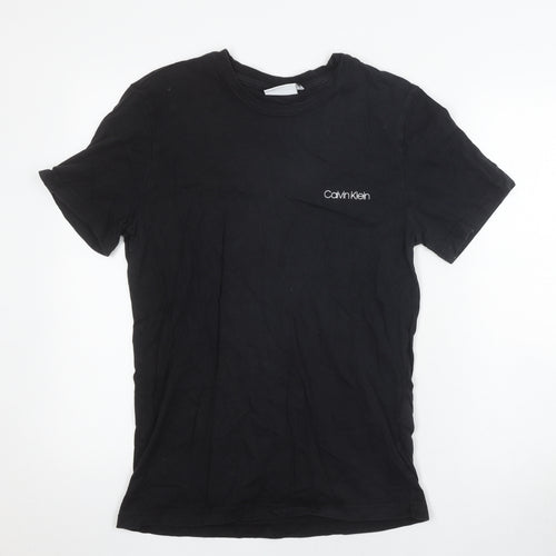 Calvin Klein Men's Black Crew Neck T-Shirt - Size S