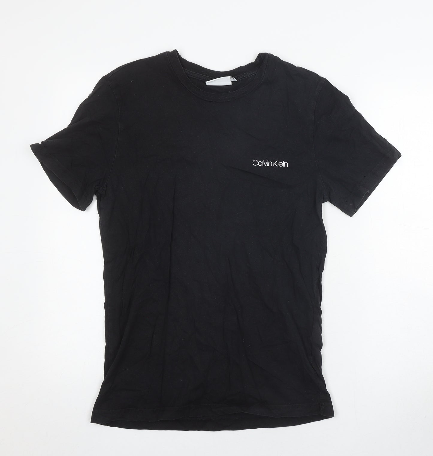 Calvin Klein Men's Black Crew Neck T-Shirt - Size S