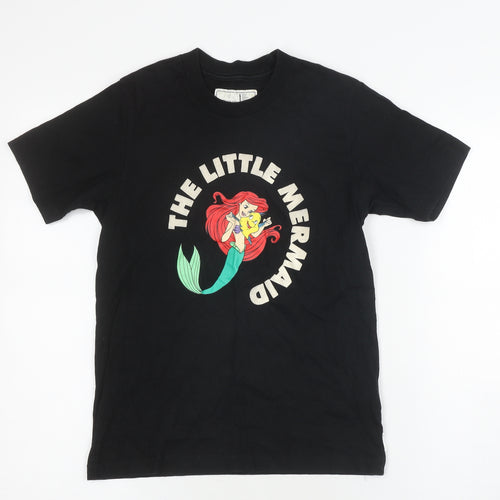 Disney Princess Ariel Girls Black T-Shirt XXS Chocolate