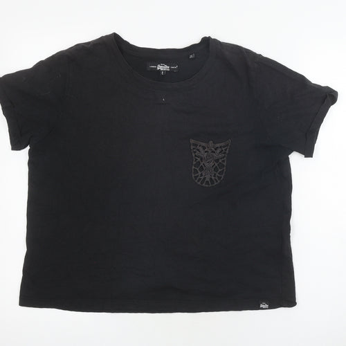 Superdry Women's Black XL Crew Neck Basic T-Shirt