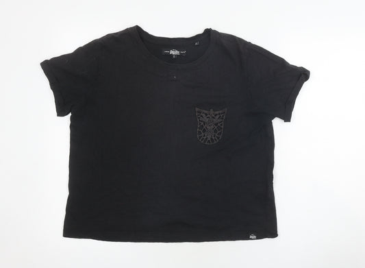 Superdry Women's Black XL Crew Neck Basic T-Shirt