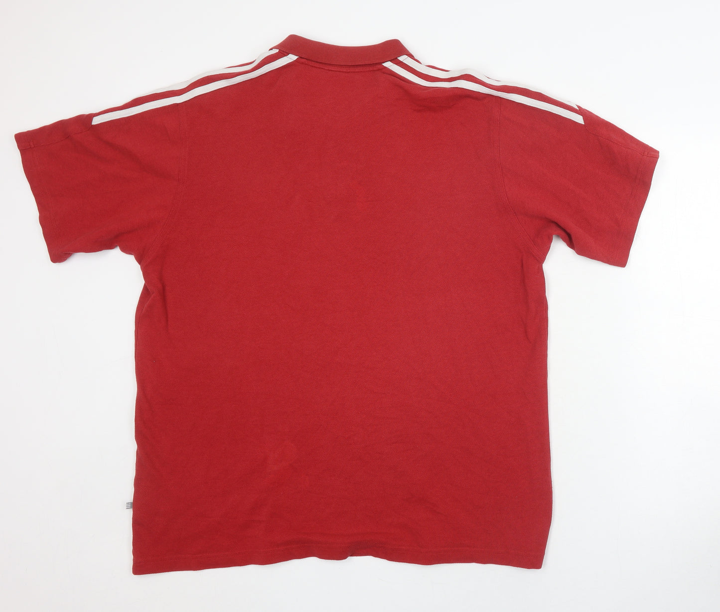 Adidas Men's Red 3XL Polo Shirt - Sporty Casual Style