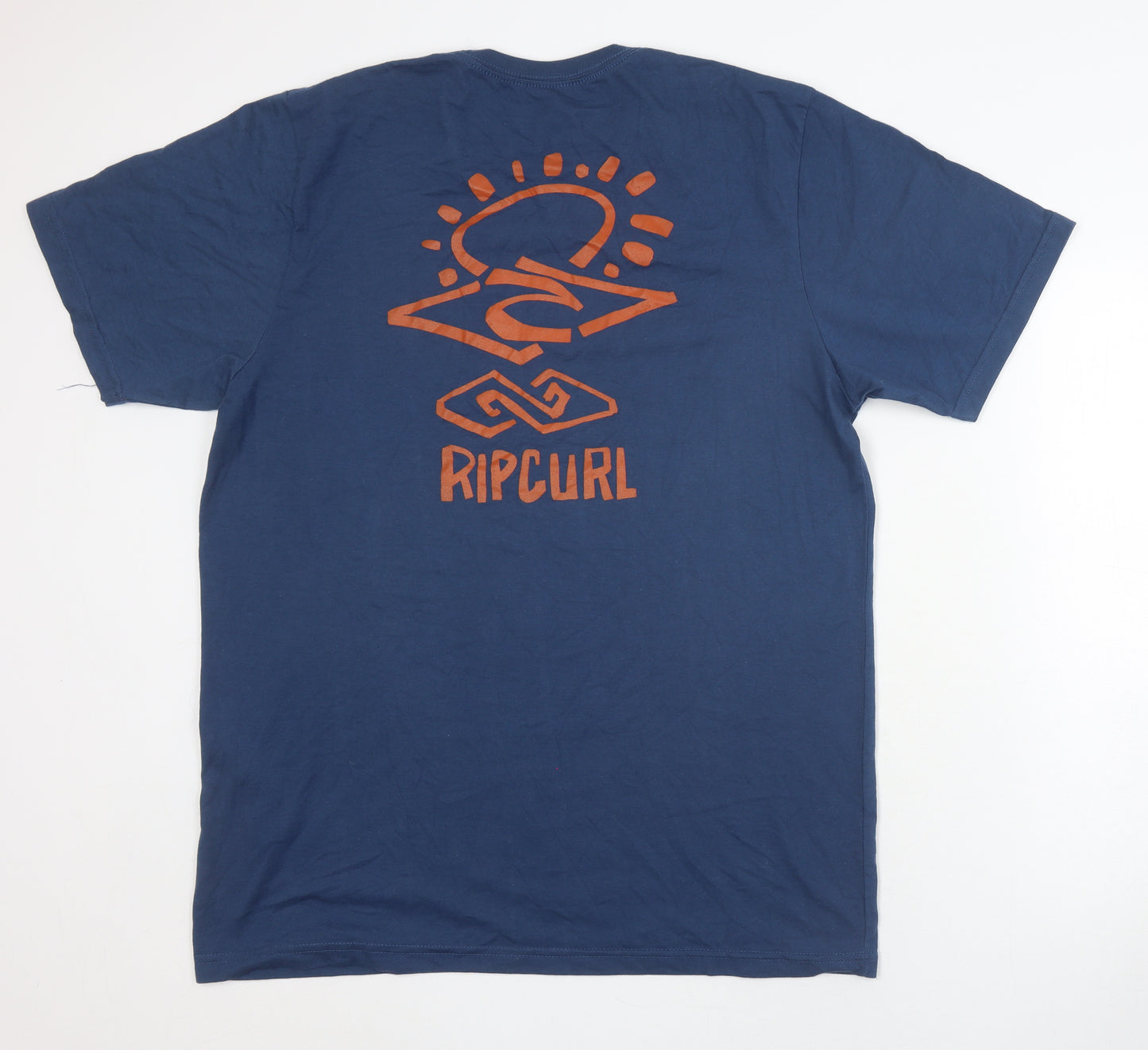 Rip Curl Men's Blue XXL Cotton Logo T-Shirt