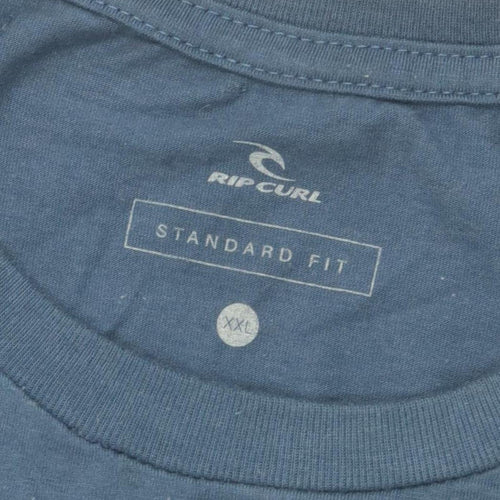 Rip Curl Men's Blue XXL Cotton Logo T-Shirt