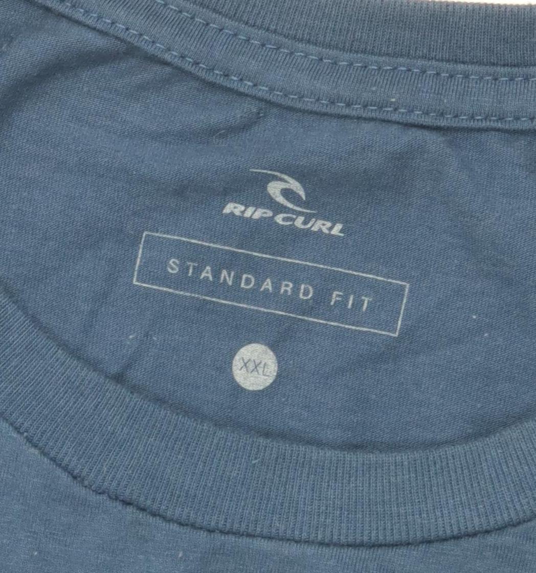 Rip Curl Men's Blue XXL Cotton Logo T-Shirt
