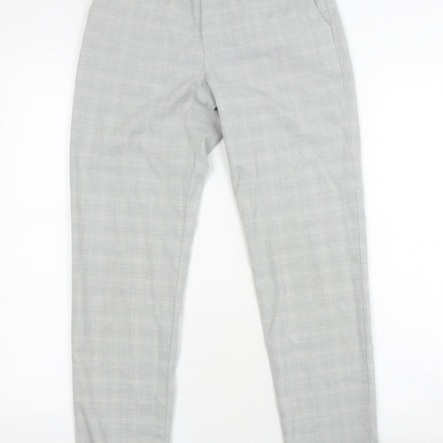 Uniqlo Women's Grey Check Dress Pants - Size S