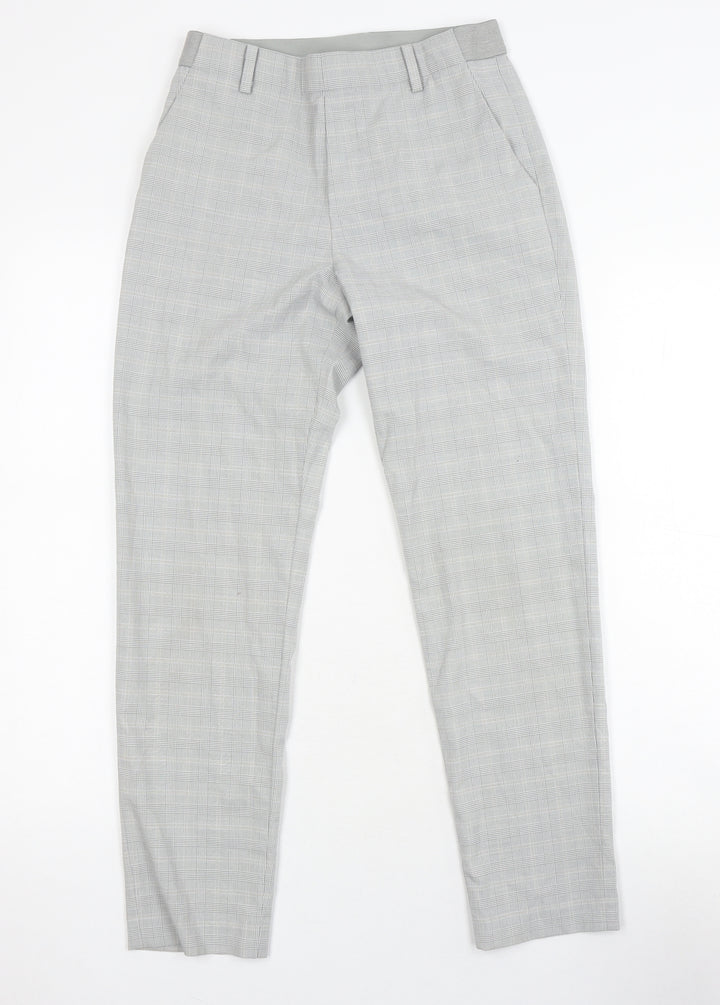 Uniqlo Women's Grey Check Dress Pants - Size S