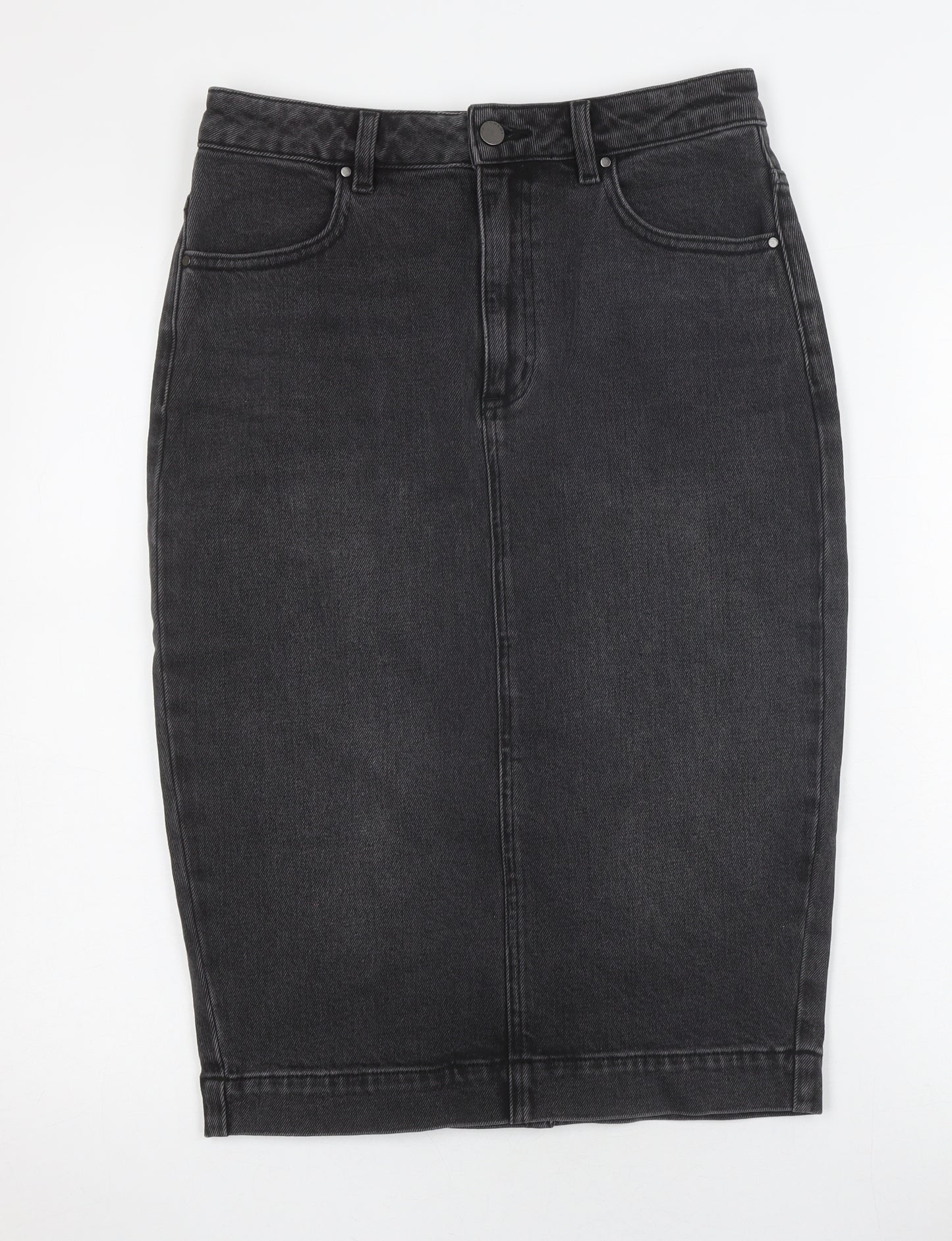 Witchery Women's Black Denim Pencil Skirt Size 12