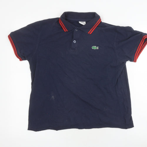 Lacoste Men's Blue XL Polo Shirt, Casual, Logo Accents