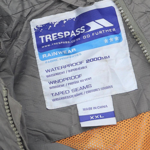 Trespass Men's Brown 2XL Waterproof Rain Coat Jacket