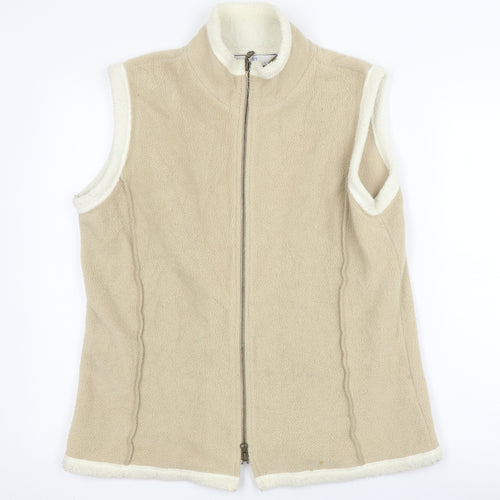 Bisquit Essentials Women's Beige Waistcoat Size 14