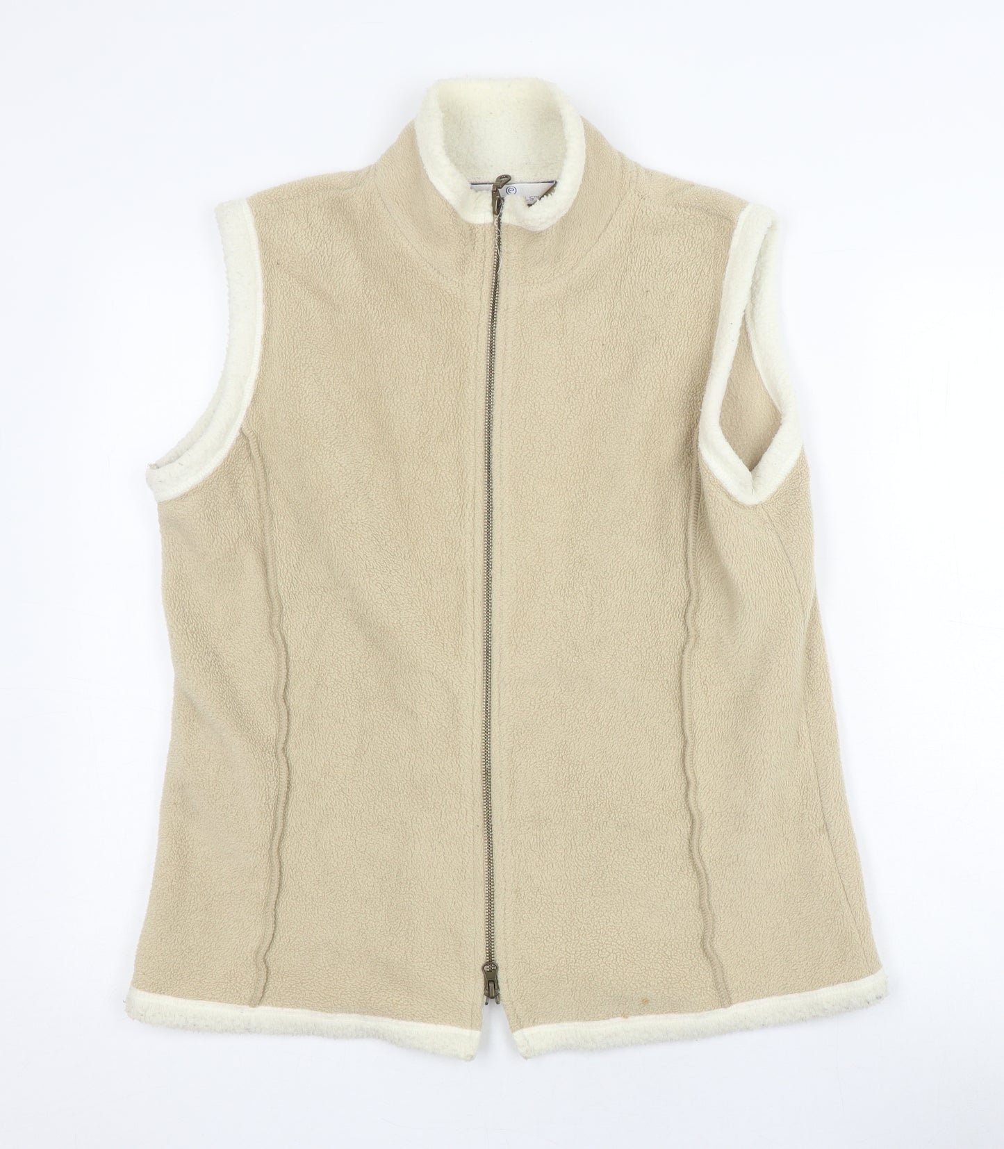 Bisquit Essentials Women's Beige Waistcoat Size 14