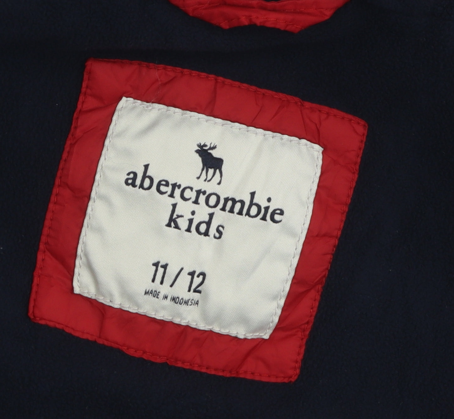 Abercrombie Boys Red Blue Hooded Windbreaker Jacket 11-12 Years