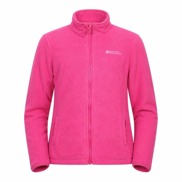 Mountain Warehouse Girls Pink Full Zip Fleece Hoodie M 11-12 Years