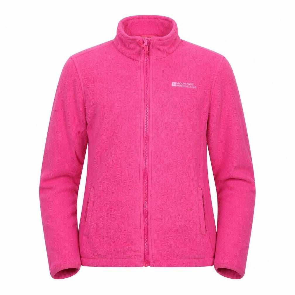 Mountain Warehouse Girls Pink Full Zip Fleece Hoodie M 11-12 Years