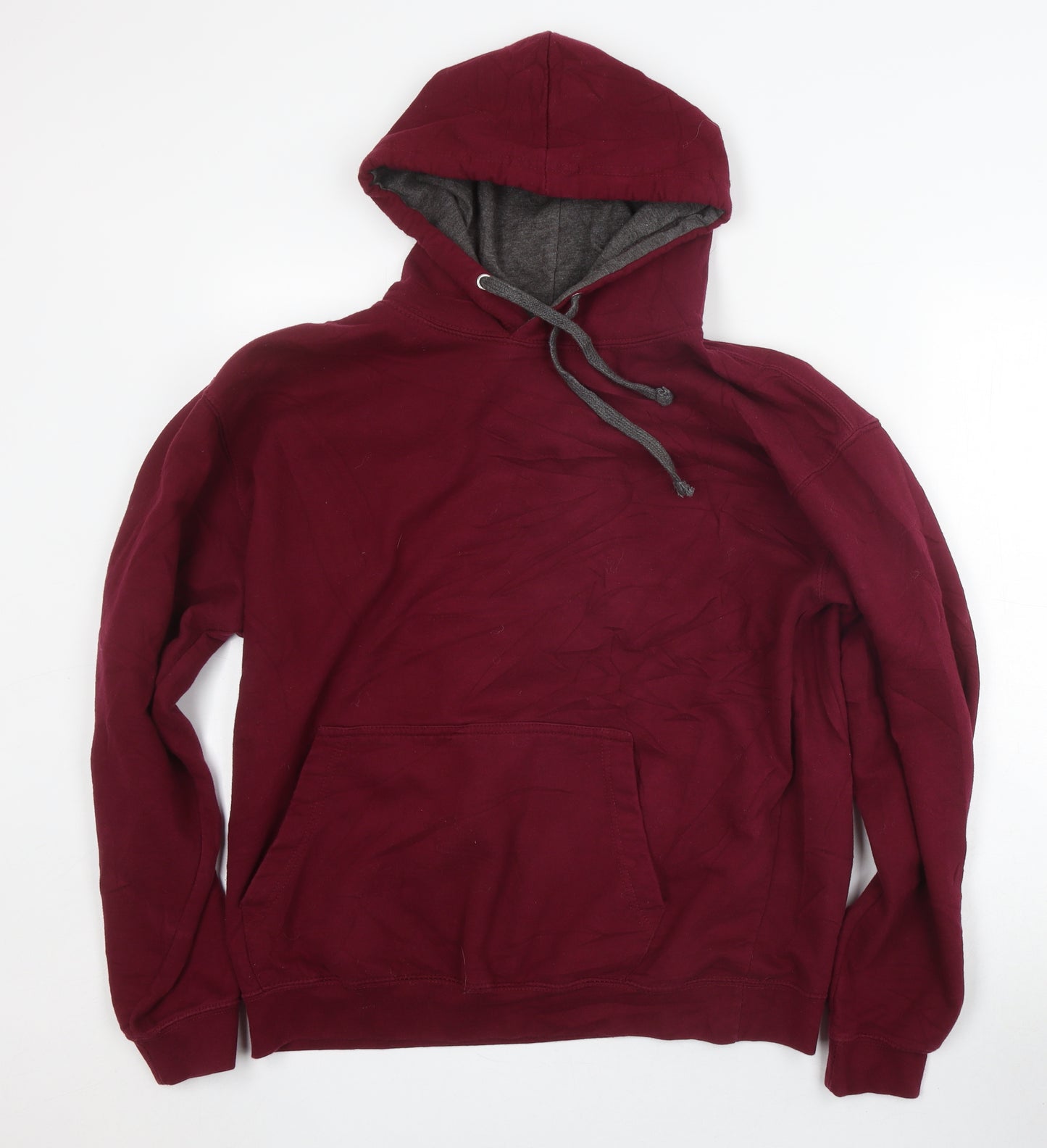 JHoods Unisex Red Pullover Hoodie Size L