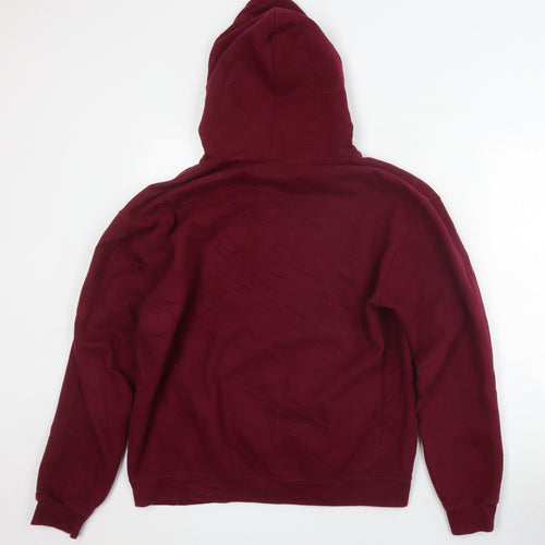 JHoods Unisex Red Pullover Hoodie Size L