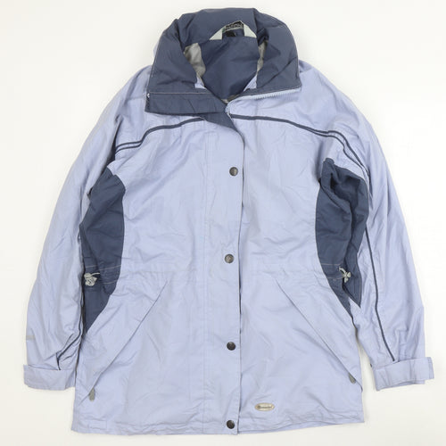 Outdoorscene Women's Blue Waterproof Rain Coat, Size 10-12