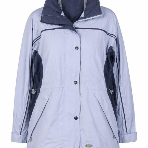 Outdoorscene Women's Blue Waterproof Rain Coat, Size 10-12