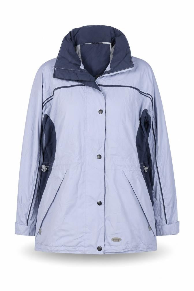 Outdoorscene Women's Blue Waterproof Rain Coat, Size 10-12