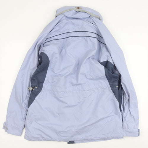 Outdoorscene Women's Blue Waterproof Rain Coat, Size 10-12