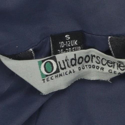 Outdoorscene Women's Blue Waterproof Rain Coat, Size 10-12