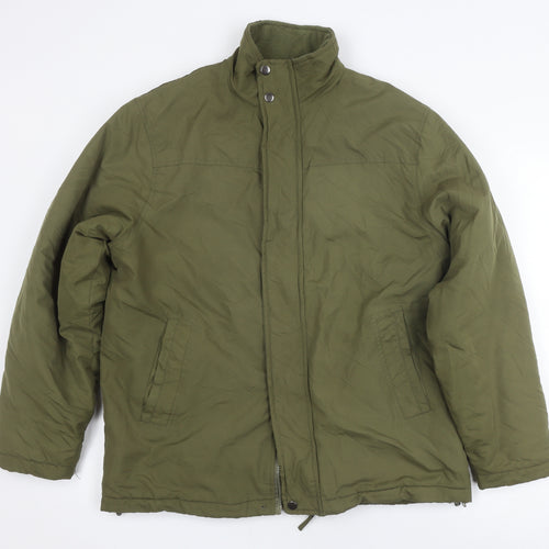 Carabou Men's Green Puffer Jacket M Winter Warm