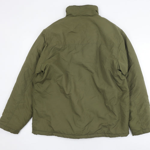Carabou Men's Green Puffer Jacket M Winter Warm