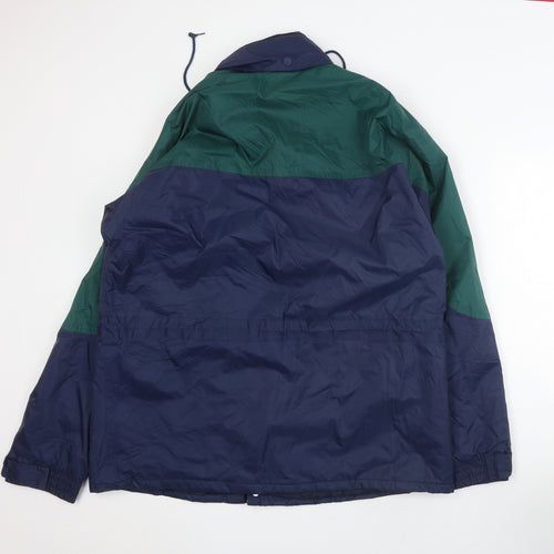 County Weatherwear Men's Blue Green Parka Jacket Size L (Est)