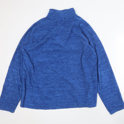 Mountain Warehouse Men's Blue XL Fleece Pullover Sweatshirt