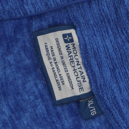 Mountain Warehouse Men's Blue XL Fleece Pullover Sweatshirt