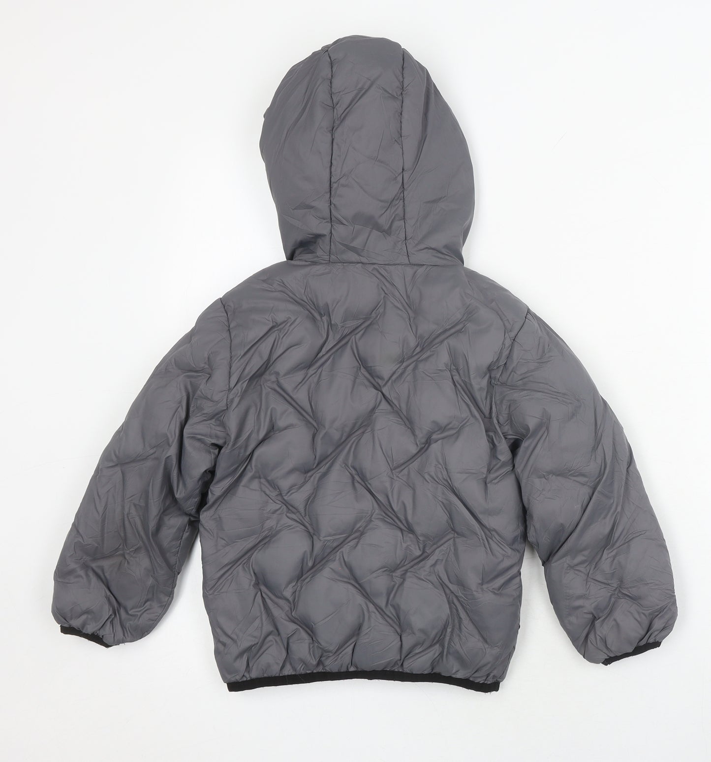 Matalan Boys Grey Puffer Jacket Hooded 6 Years Winter