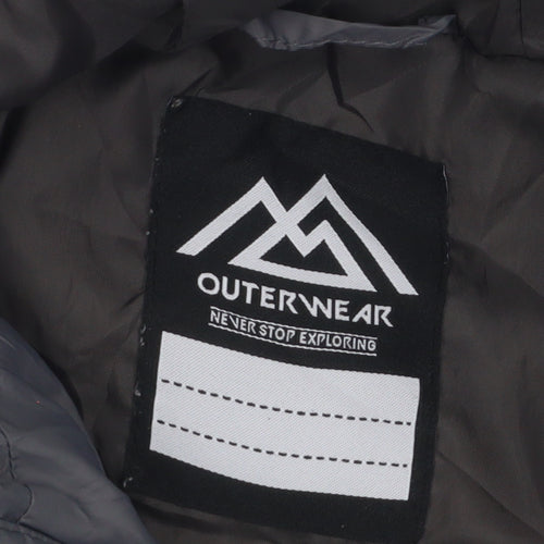 Matalan Boys Grey Puffer Jacket Hooded 6 Years Winter