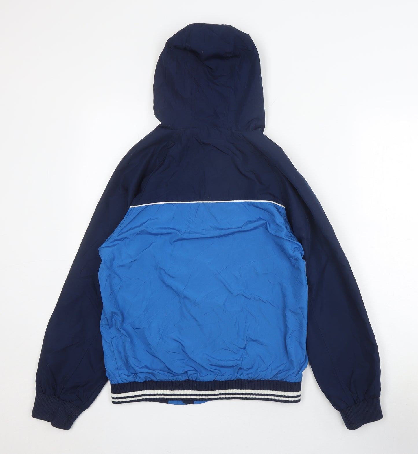 Nutmeg Boys Blue Windbreaker Jacket - Size S, Hooded, Full Zip