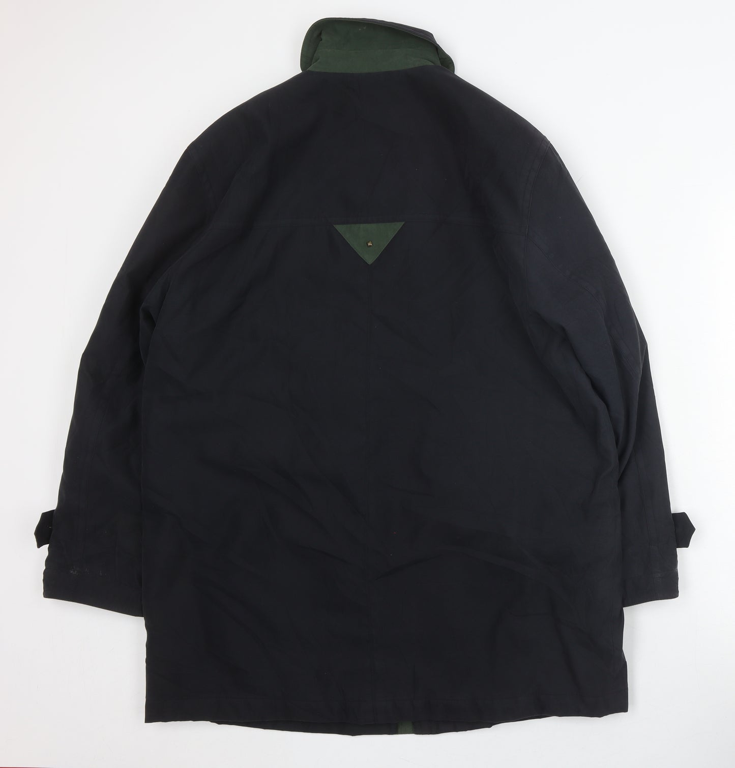 Micro Sport Unisex Black Overcoat Size 14 Zip Logo Autumn