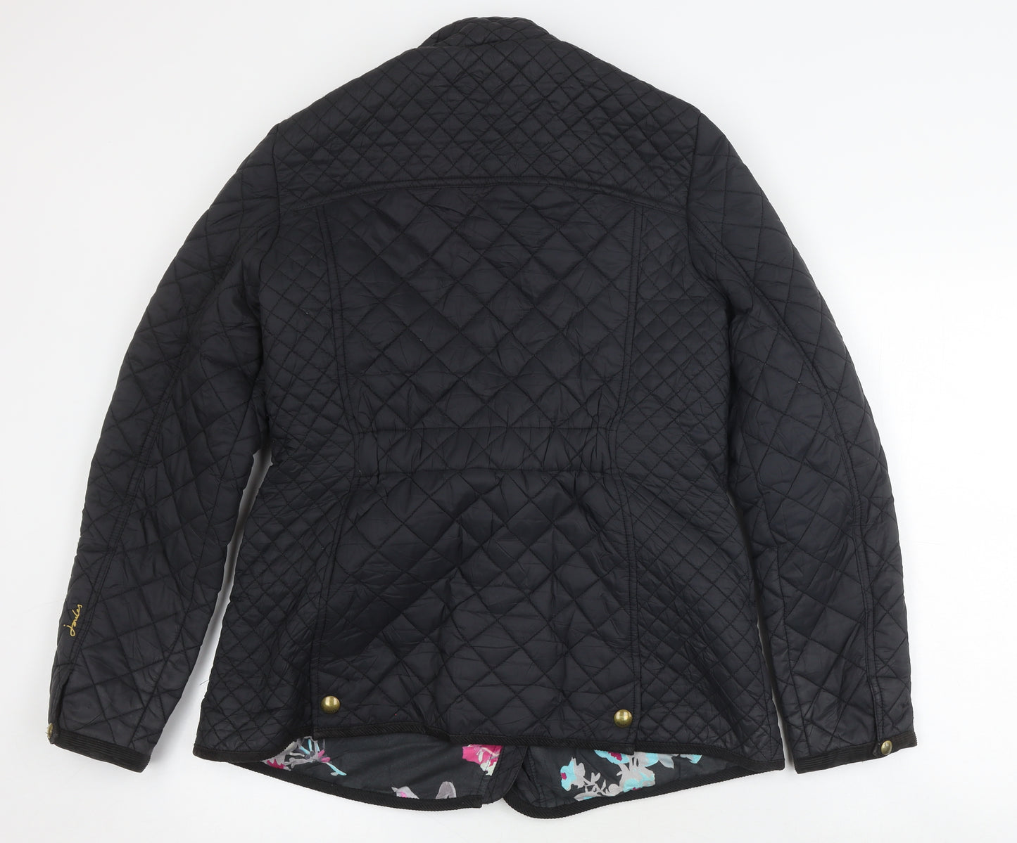 Joules Women's Black Quilted Jacket Size 14