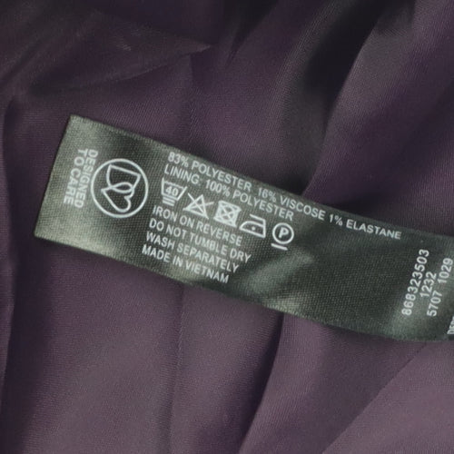 Debenhams Women's Purple Overcoat Size 16