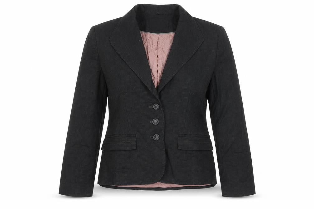 Front view of Next Women's Black Regular Fit Suit Jacket, size 10