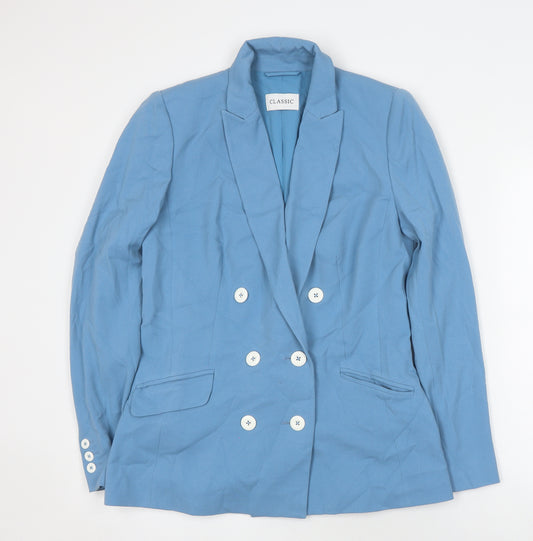 Marks and Spencer Blue Women's Blazer Size 10