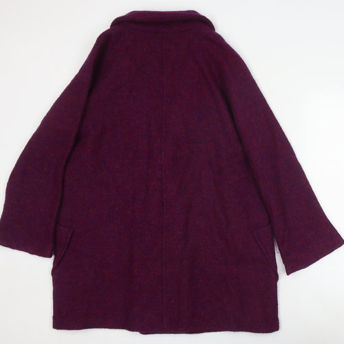 Kew 159 Women's Purple Wool Mid-Length Coat Size 16