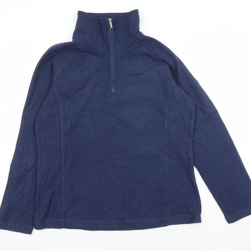 Craghoppers Women's Blue 1/2 Zip Pullover Sweatshirt UK 14