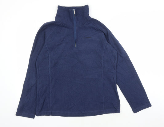 Craghoppers Women's Blue 1/2 Zip Pullover Sweatshirt UK 14