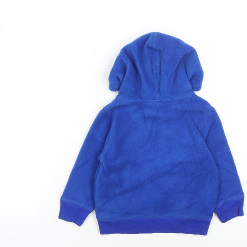 GAP Boys Blue Fleece Pullover Hoodie, 2 Years, Casual