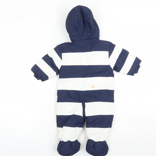 Jasper Conran Boys Blue & White Snowsuit 6-9 Months