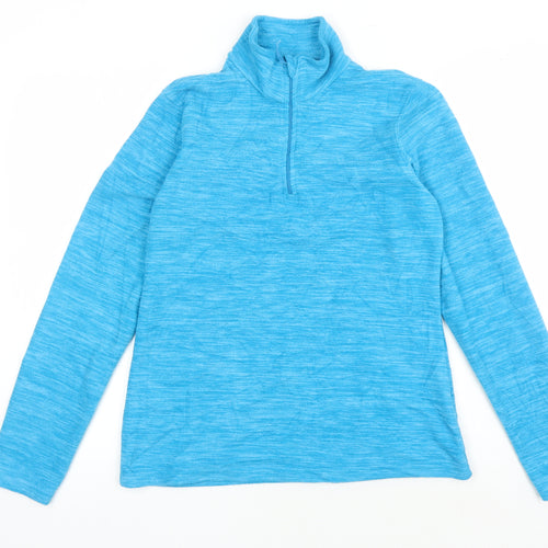 Mountain Warehouse Women's Blue Fleece Pullover, Size 10