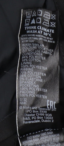 Marks and Spencer Men's Black 4XL Puffer Jacket